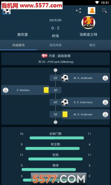 足球疯实时比分手机版截图