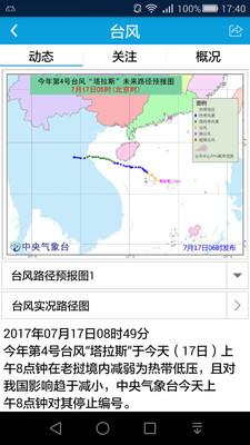 舟山海洋气象截图