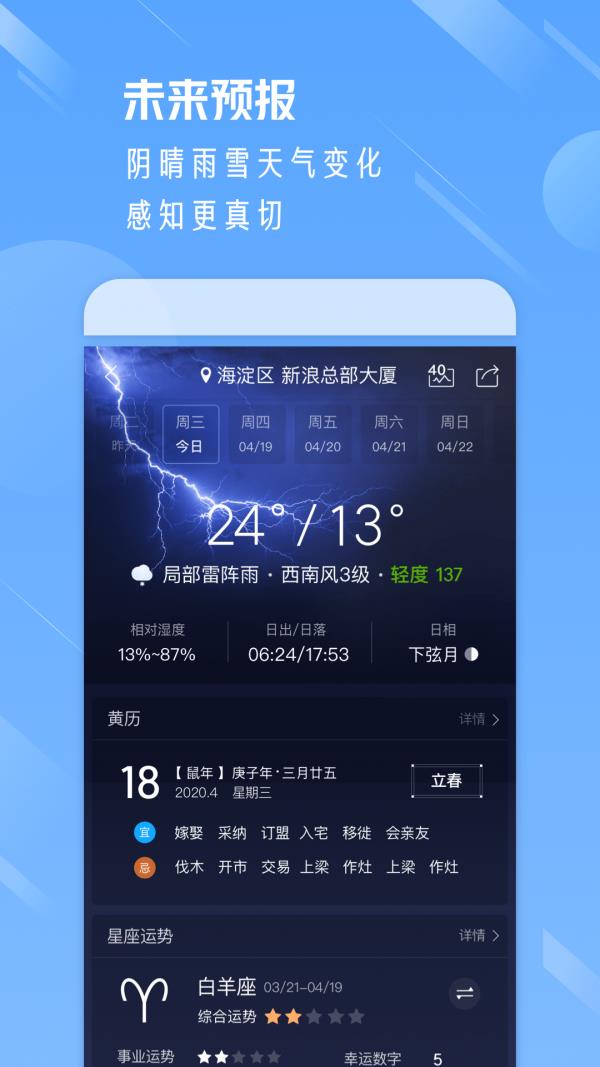 万和天气截图