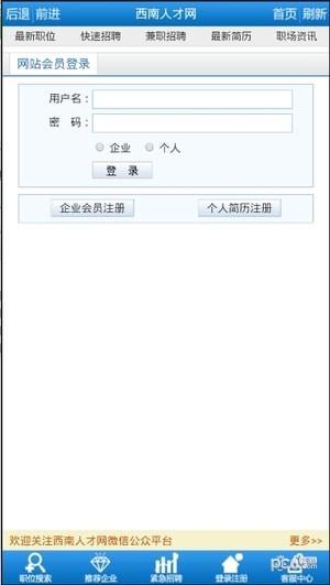 西南人才网截图