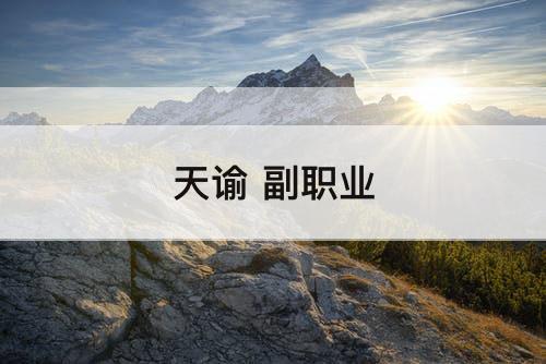 天谕 副职业