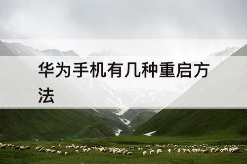 华为手机有几种重启方法