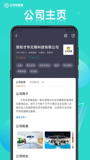 全洛阳直聘网截图