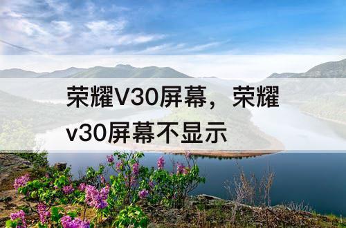 荣耀V30屏幕，荣耀v30屏幕不显示