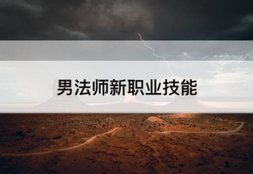 男法师新职业技能