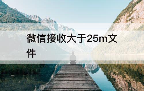 微信接收大于25m文件