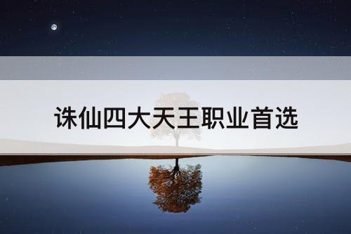 诛仙四大天王职业首选
