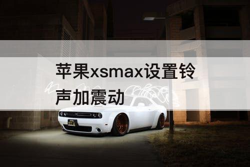 苹果xsmax设置铃声加震动