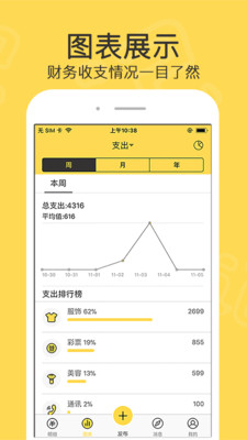 钱多记账截图