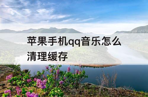 苹果手机qq音乐怎么清理缓存
