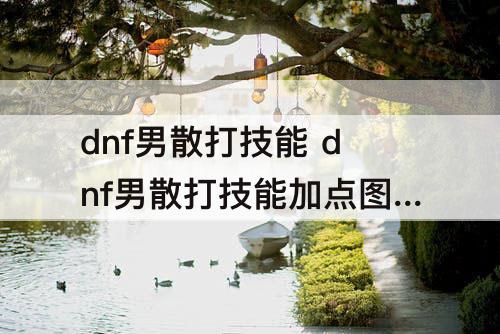 dnf男散打技能 dnf男散打技能加点图100级