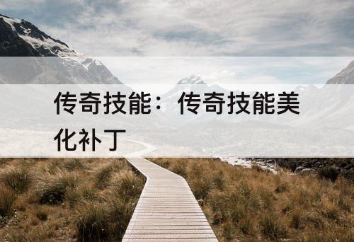 传奇技能：传奇技能美化补丁