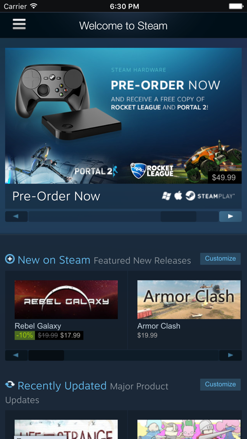 Steam(移动版)下载截图