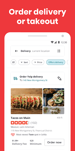 Yelp截图