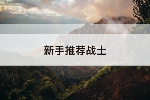 新手推荐战士