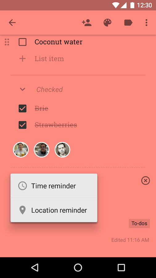 Google笔记(Google Keep)截图