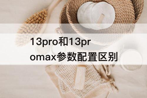 13pro和13promax参数配置区别