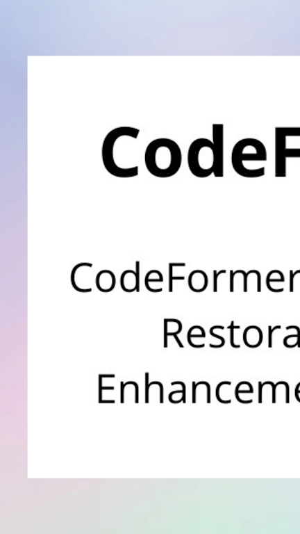 codeformer下载苹果截图