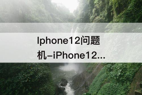 Iphone12问题机-iPhone12问题机?