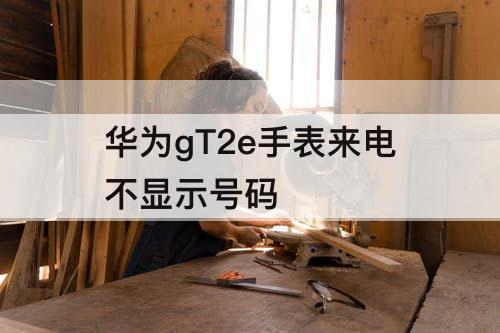 华为gT2e手表来电不显示号码