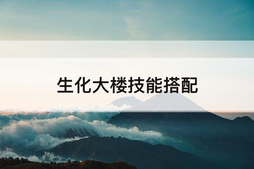 生化大楼技能搭配