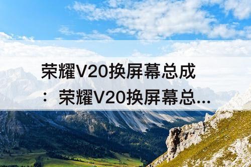 荣耀V20换屏幕总成：荣耀V20换屏幕总成视频