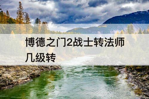 博德之门2战士转法师几级转