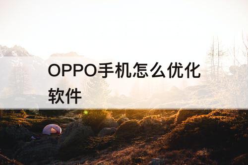 OPPO手机怎么优化软件