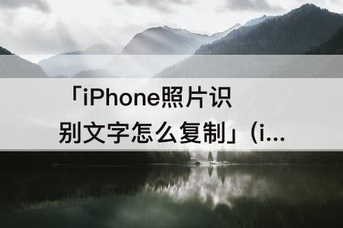 「iPhone照片识别文字怎么复制」(iphone照片识别文字怎么复制)