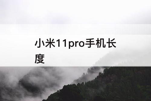小米11pro手机长度