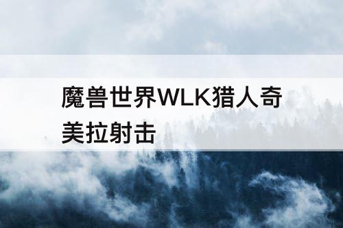 魔兽世界WLK猎人奇美拉射击
