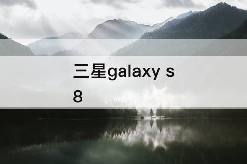 三星galaxy s8