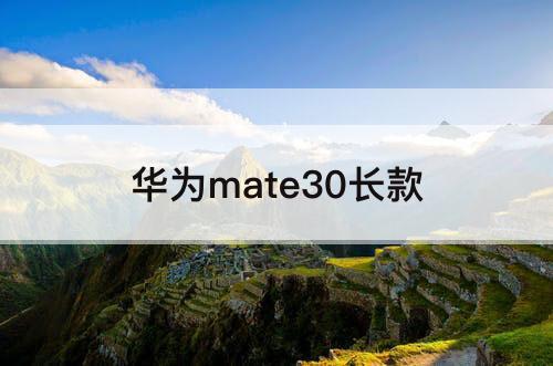 华为mate30长款