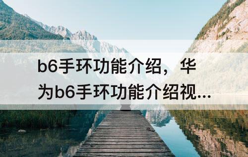 b6手环功能介绍，华为b6手环功能介绍视频