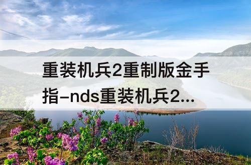重装机兵2重制版金手指-nds重装机兵2重制版金手指怎么用