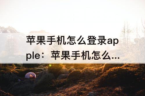 苹果手机怎么登录apple：苹果手机怎么登录apple store