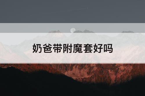 奶爸带附魔套好吗