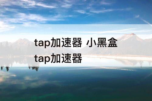 tap加速器 小黑盒tap加速器