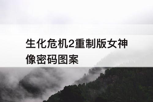 生化危机2重制版女神像密码图案