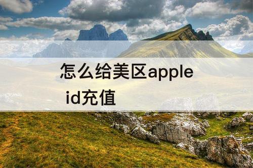 怎么给美区apple id充值