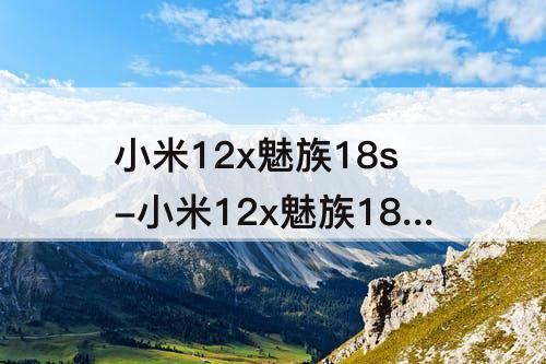 小米12x魅族18s-小米12x魅族18s销量好