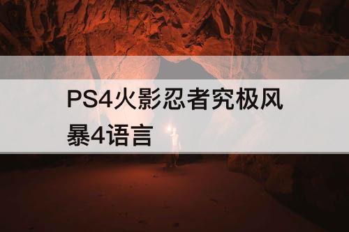 PS4火影忍者究极风暴4语言