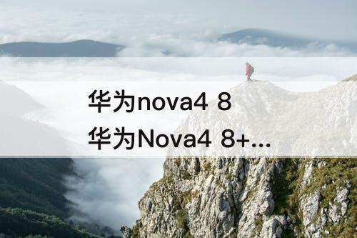 华为nova4 8 华为Nova4 8+128 高配版