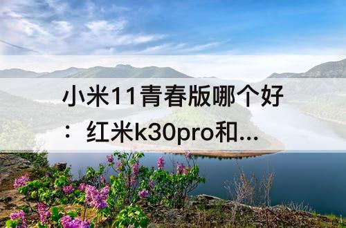 小米11青春版哪个好：红米k30pro和小米11青春版哪个好