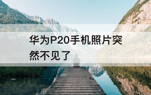 华为P20手机照片突然不见了