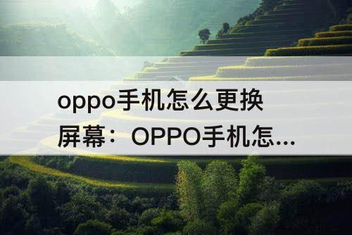 oppo手机怎么更换屏幕：OPPO手机怎么更换屏幕刷新