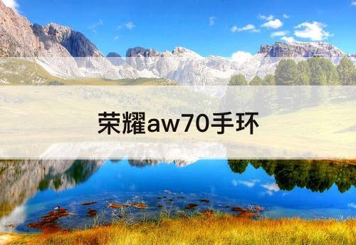 荣耀aw70手环