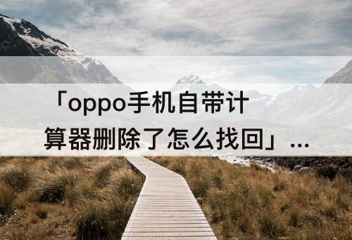 「oppo手机自带计算器删除了怎么找回」(OPPO手机自带计算器删除了怎么找回来)