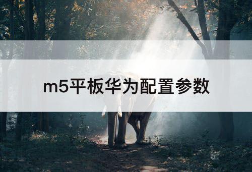 m5平板华为配置参数