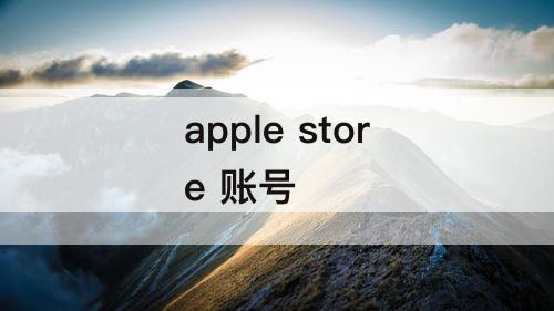 apple store 账号